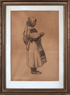 Joža Uprka (1861 - 1940) - Žena v kroji