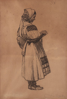 Joža Uprka (1861 - 1940) - Žena v kroji
