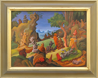 Michal Tomek (1951-) - Krajina se sochami