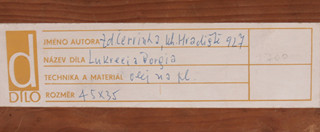 Zdeněk Červinka (1928-2016) - Lukrecia Borgia