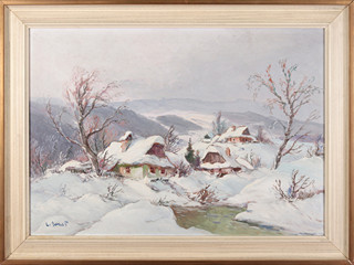Ludva Dobeš (1914-1979) - Chalupy v zimě