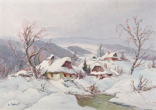 Ludva Dobeš (1914-1979) - Chalupy v zimě