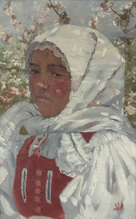 Joža Uprka (1861 - 1940) - Studie dívky ze Svatobořic