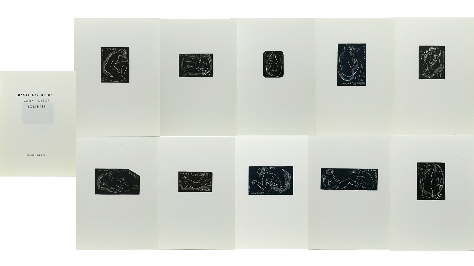 Rastislav Michal (1936-) - Zehn Kleine exlibris