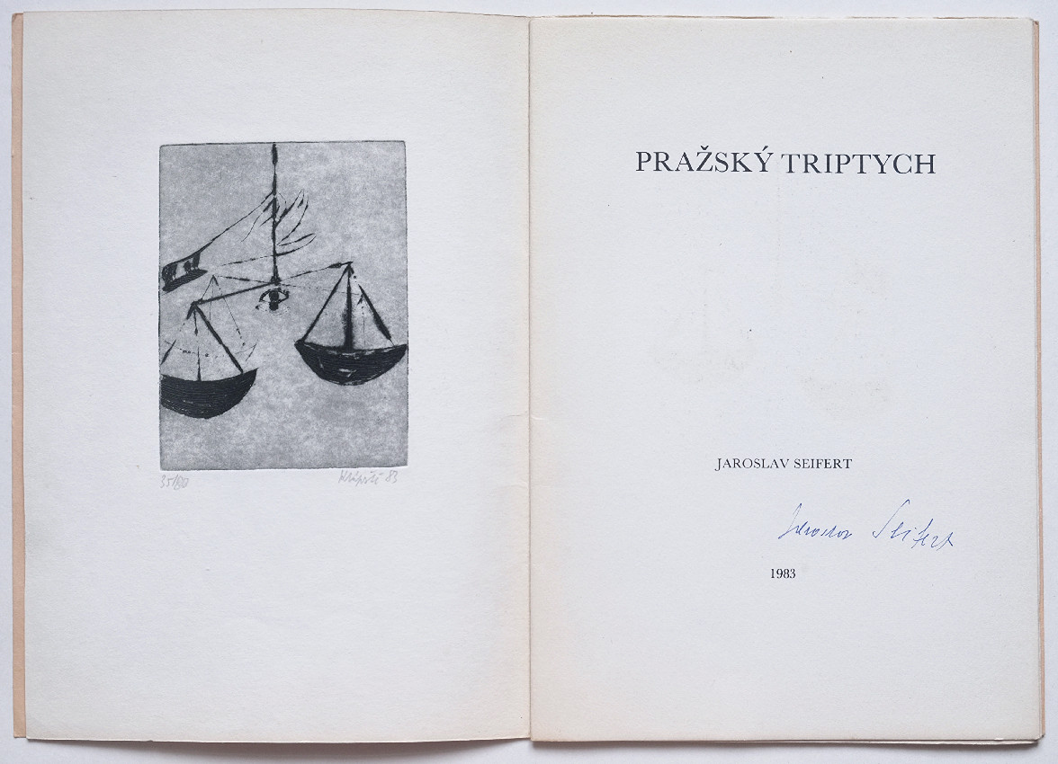 Jaroslav Klápště (1923-1999) - Jaroslav Seifert: Pražský triptych