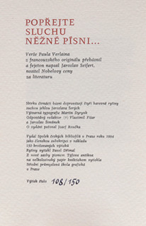 Jaroslav Šerých (1928-2014) - P. Verlaine Popřejte sluchu něžné písni...