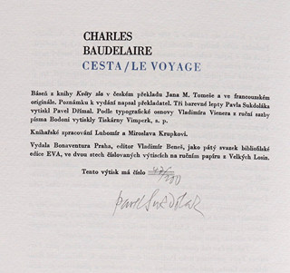 Pavel Sukdolák (1925-) - Charles Baudelaire Cesta