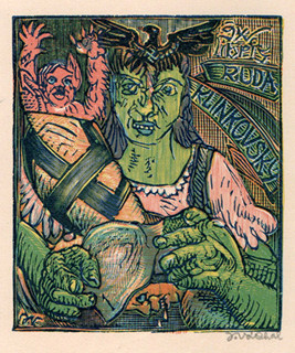 Josef Váchal (1884-1969) - Ex libris Ruda Klinkovský