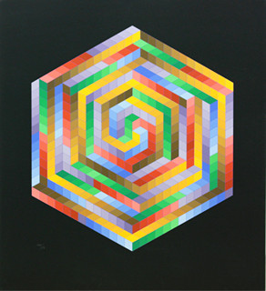 Victor Vasarely (1906-1997) - Hexagon