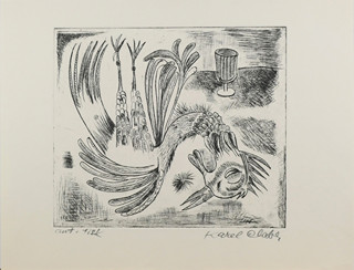 Karel Chaba (1925-2009) - Zátiší s bažantem