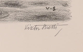 Viktor Stretti (1878-1957) - Vltava v Praze