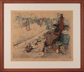 František Tavík Šimon (1877-1942) - Marchande De Porcelaine