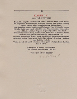 Eva Hašková (1946-) - Karel IV. Vlastní životopis
