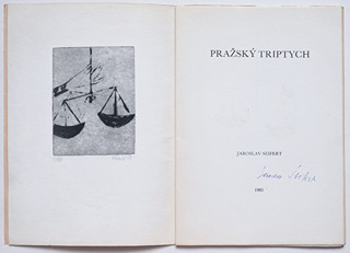 Jaroslav Klápště (1923-1999) - Jaroslav Seifert: Pražský triptych