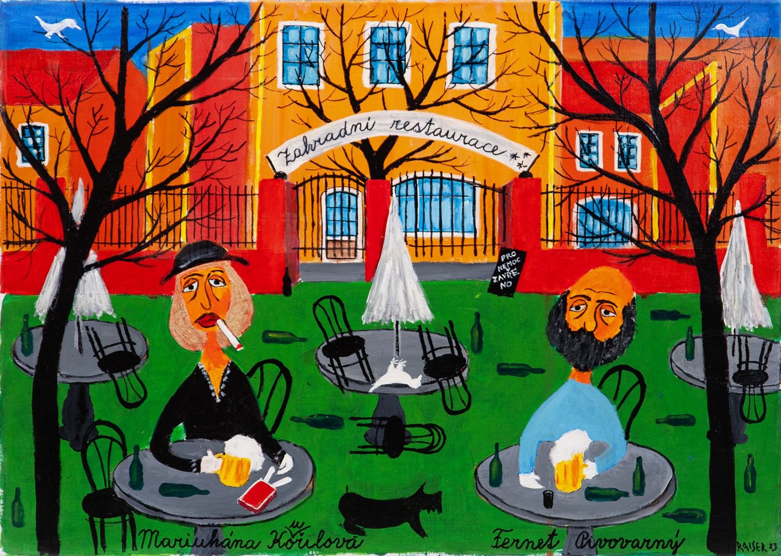 Zdeněk Raiser (1935 - 2025) - Zahradní restaurace
