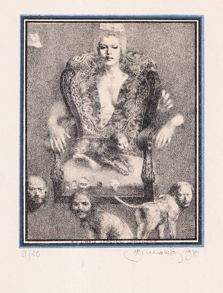 Albín Brunovský (1935 - 1997) - Stále si nerozumieme Možno je to dobre (Exlibris Jaroslav Lohynský)