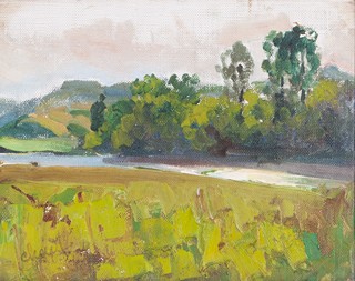 Karel Schadt (1888 - 1952) - Letní krajina s řekou