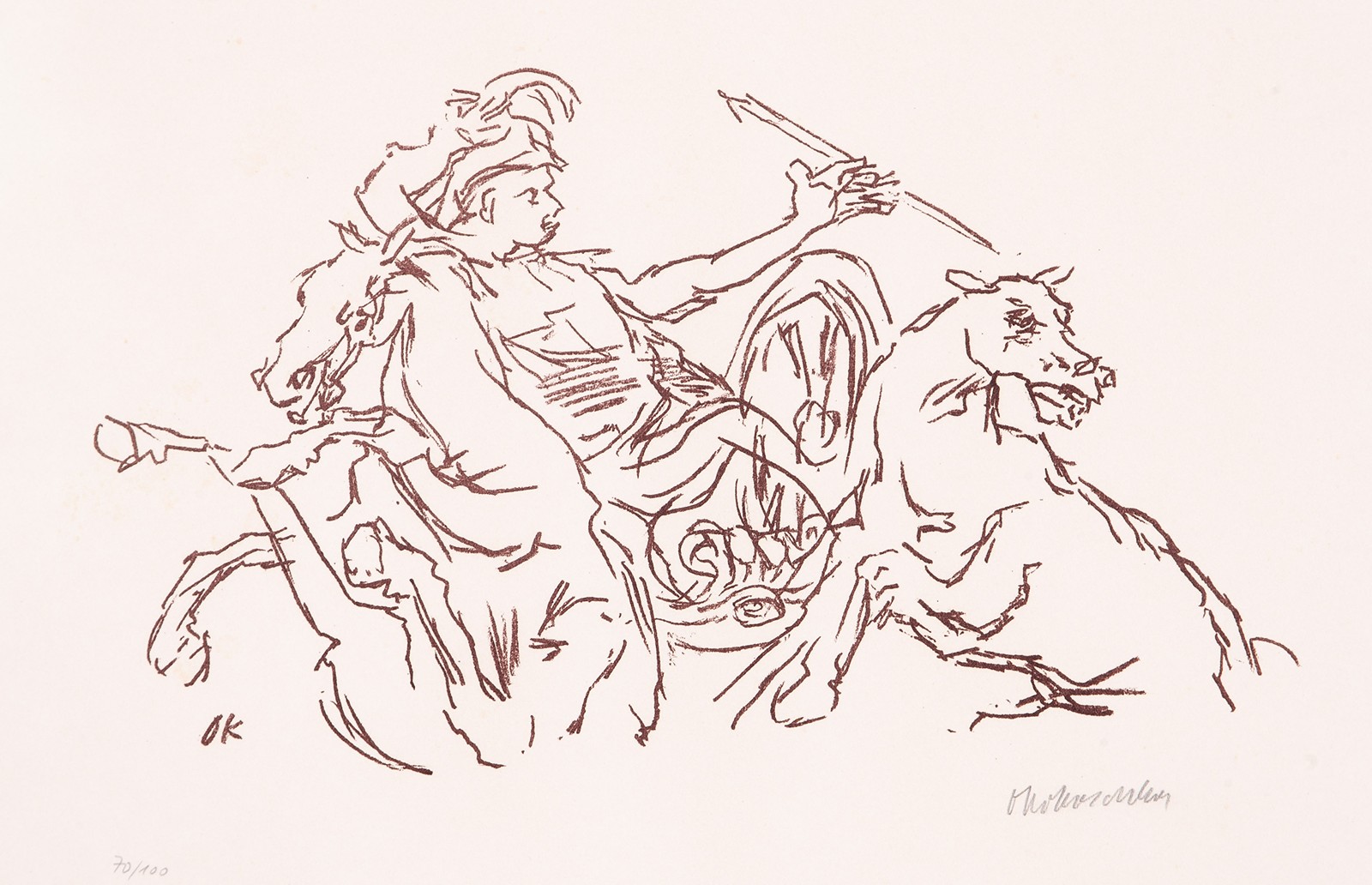 Oskar Kokoschka (1886 - 1980) - Streitwagen /Bojový vůz/