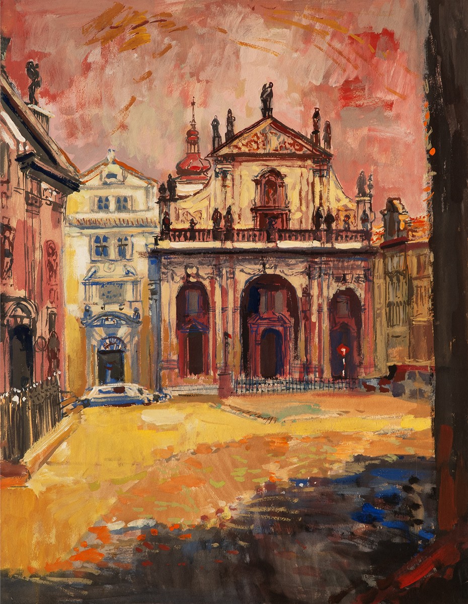 Josef Liesler (1912 - 2005) - Kostel nejsvětějšího Salvátora na Starém Městě v Praze