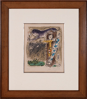 Marc Chagall (1887 - 1985) - Le Christ a l´Horloge