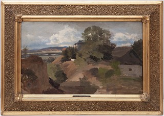 Julius Mařák, připsáno (1832 - 1899) - Krajina s hradem