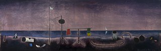 František Říha (1910 - 1986) - Pobřeží s vlajkou