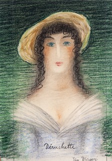 Jan Zrzavý (1890 - 1977) - Hlava dívky (Déruchette)