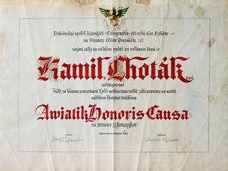 Kamil Lhoták - Aviatik Honoris Causa