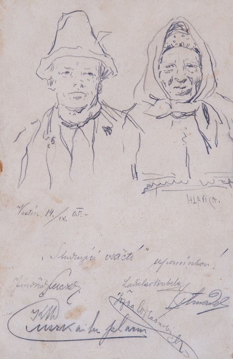 Emil Hlavica (1887 - 1952) - Studující vsačtí