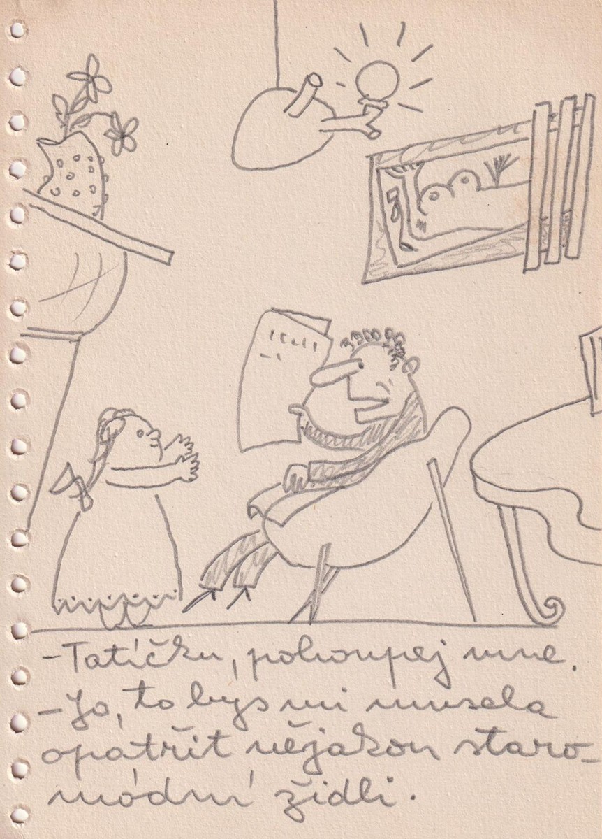 Jiří Winter Neprakta (1924 - 2011) - Otec s dcerou