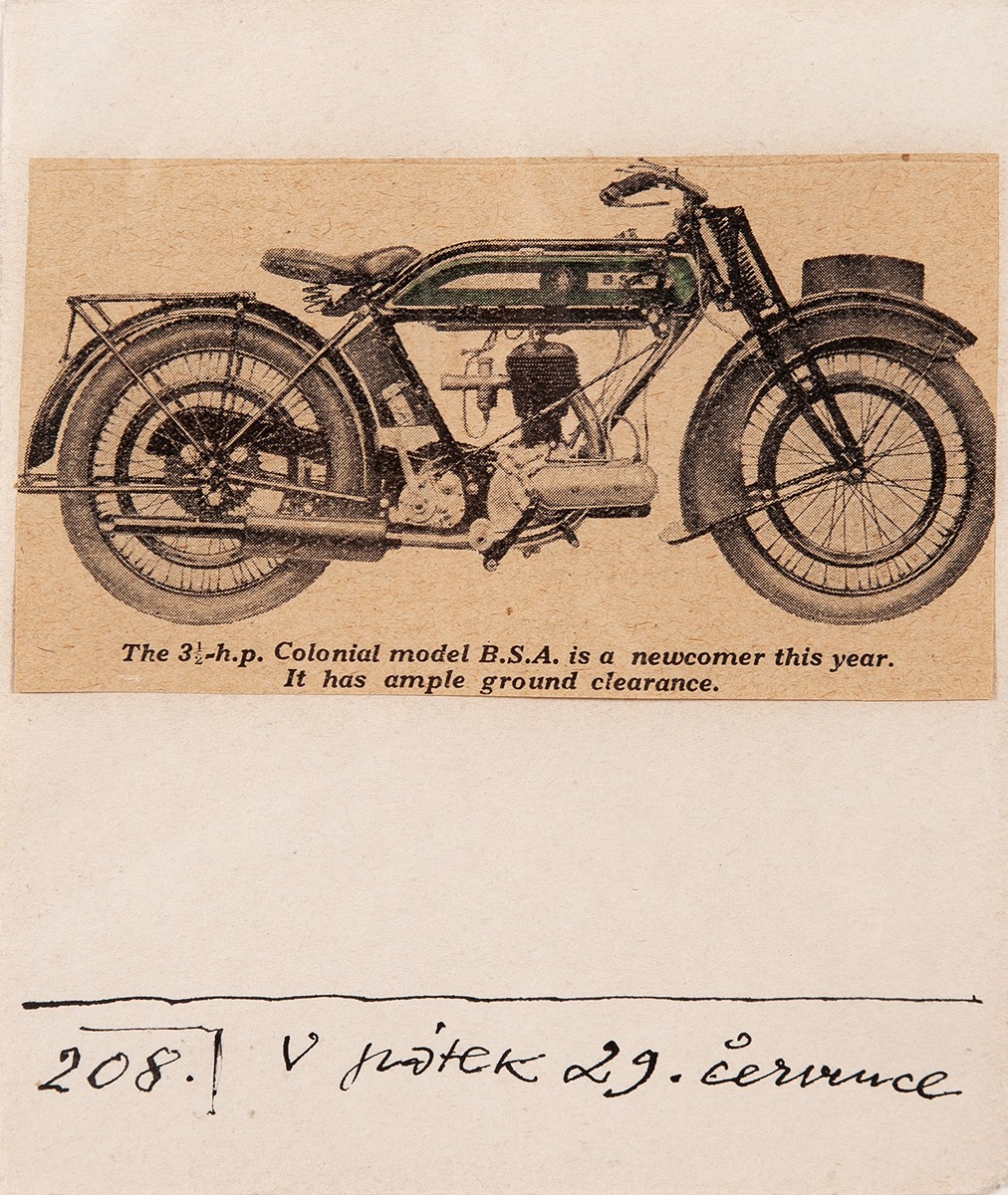 Kamil Lhoták (1912 - 1990) - Motocykl model B.S.A.