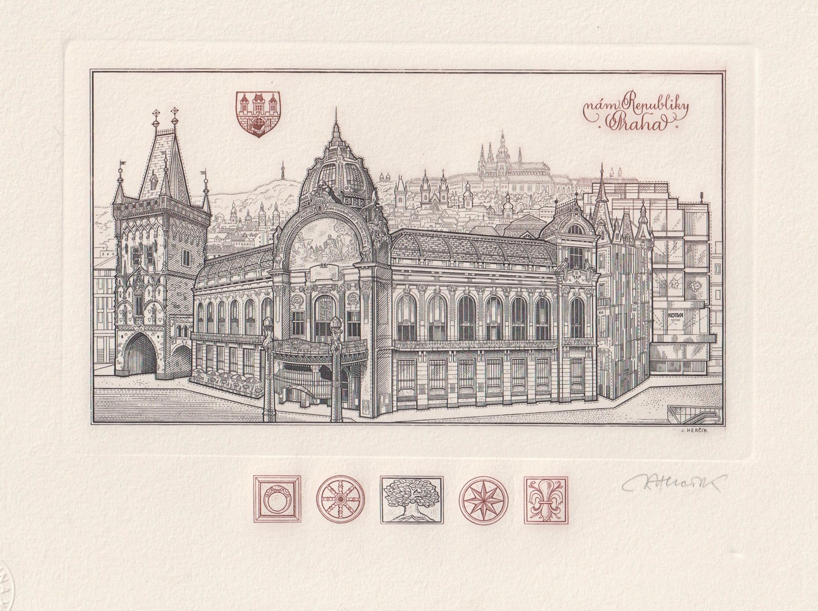Josef Herčík (1922 - 1999) - Nám. Republiky, Praha