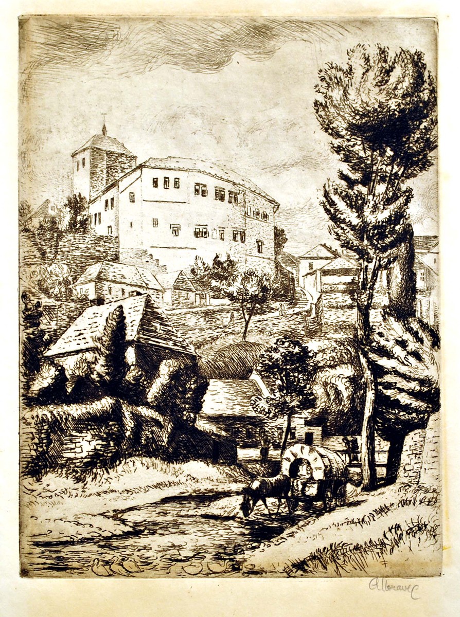 Alois Moravec (1899 - 1987) - Pohled na hrad