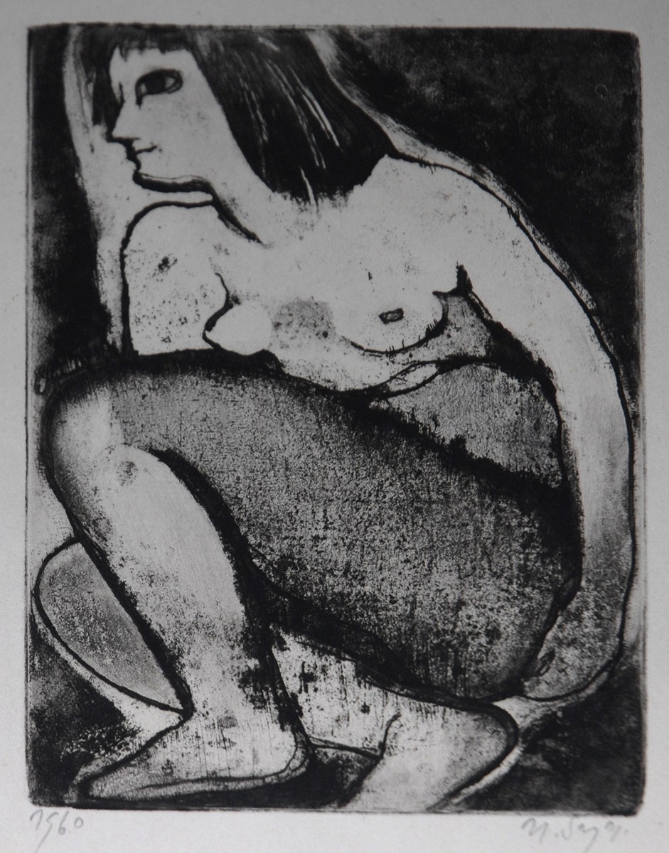 Naděžda Synecká (1926 - 2021) - Dívčí akt