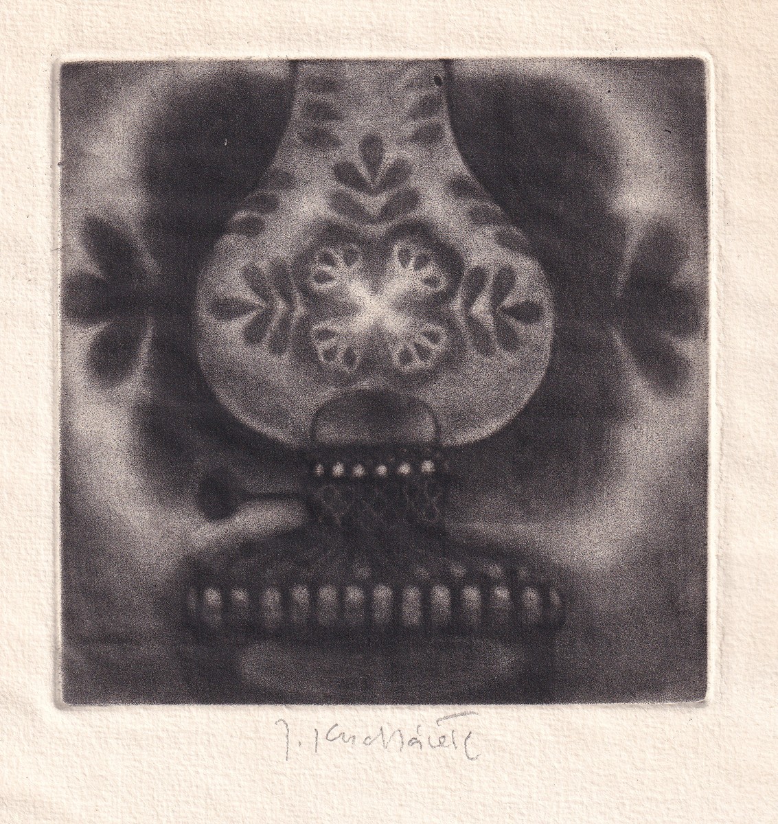 Jan Kudláček (1928 - 2017) - Petrolejová lampa
