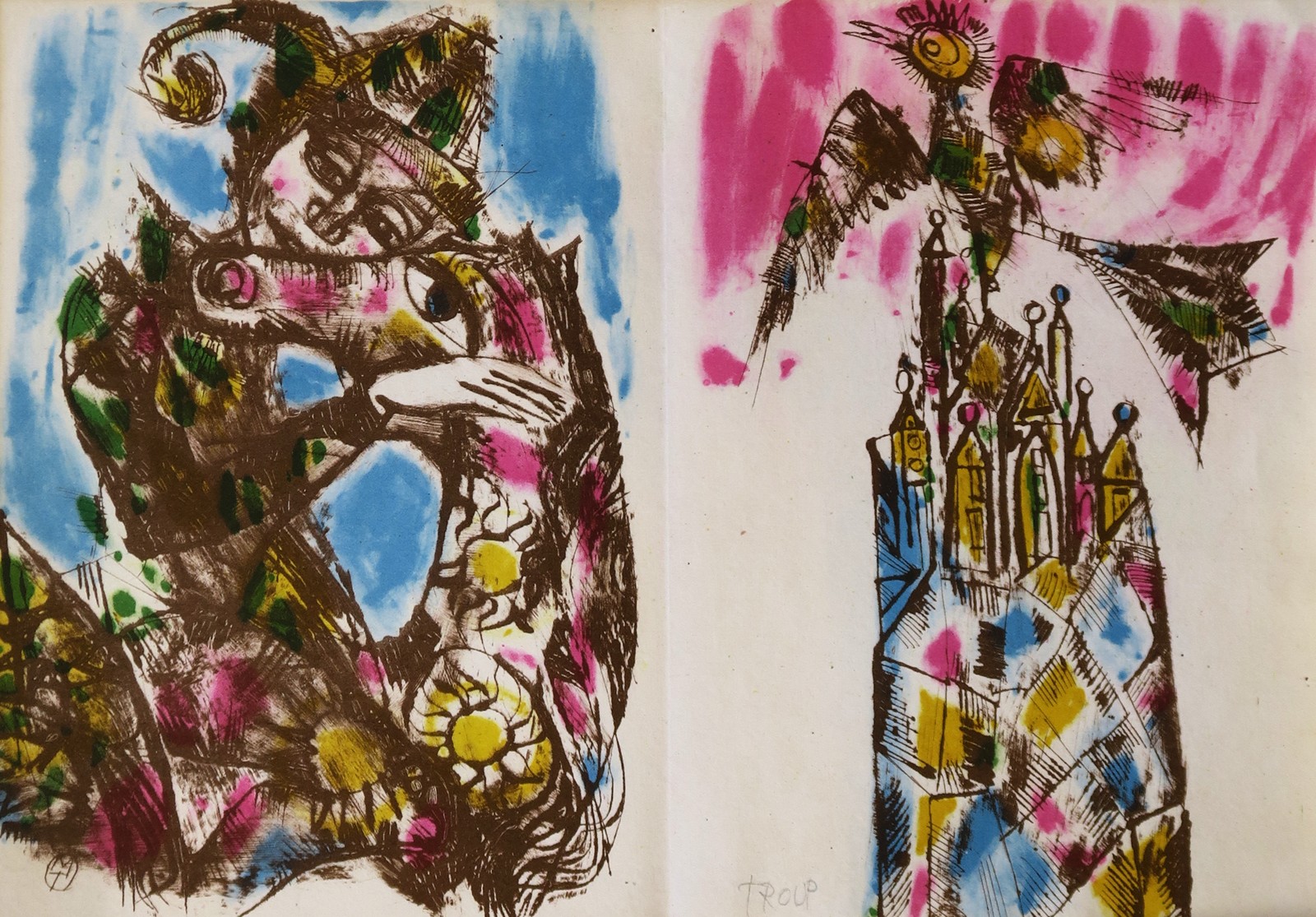 Miloslav Troup (1917 - 1993) - Muž na koni; Ptáček