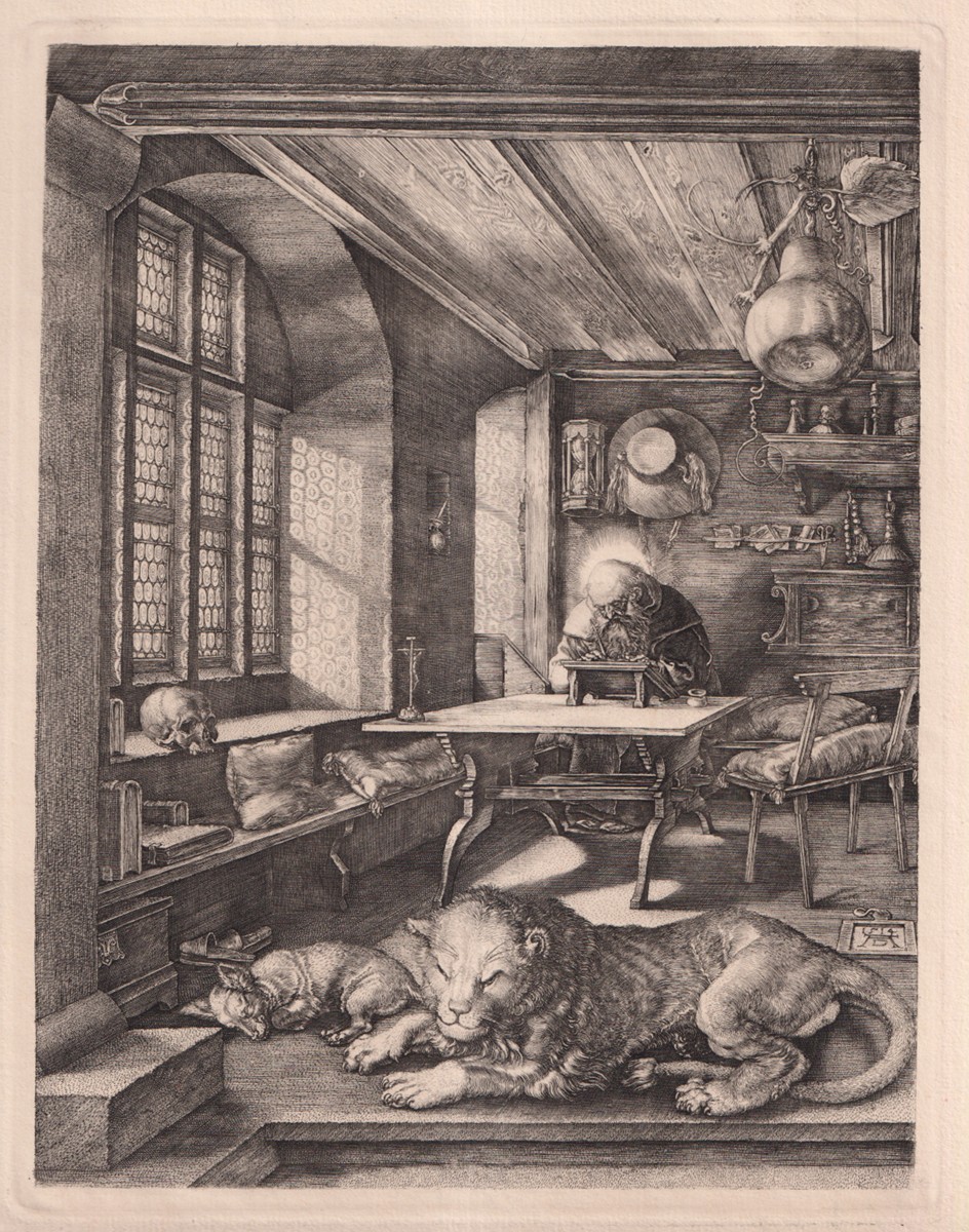 Albrecht Dürer - Svatý Jeroným ve své pracovně