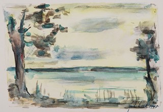František Líbal (1896 - 1974) - Krajina s vodní hladinou
