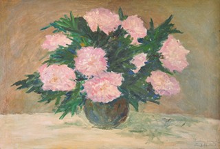 Antonín Hudeček (1872 - 1941) - Studie pivoněk