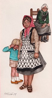 Jitka Kolínská (1930 - 1992) - Uplakaný chlapec