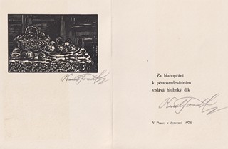 Karel Tondl (1893 - 1980) - Zátiší s ovocem I.