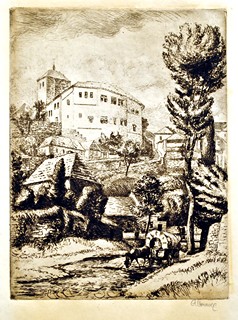 Alois Moravec (1899 - 1987) - Pohled na hrad