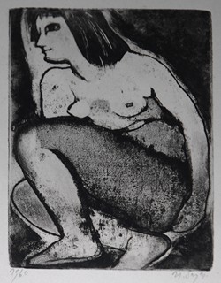 Naděžda Synecká (1926 - 2021) - Dívčí akt