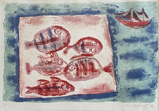 Karel Svolinský (1896 - 1986) - Rybky