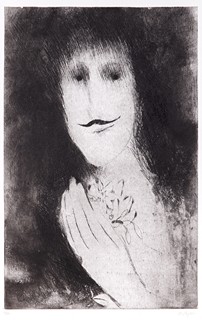 Karel Šafář (1938 - 2016) - Žena s květinou