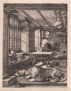Albrecht Dürer - Svatý Jeroným ve své pracovně