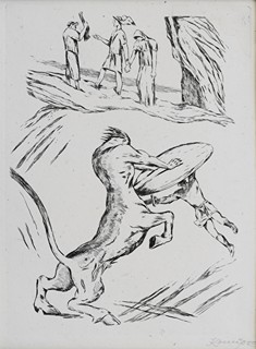 Jan Konůpek (1883 - 1950) - Theseus a Minotaurus