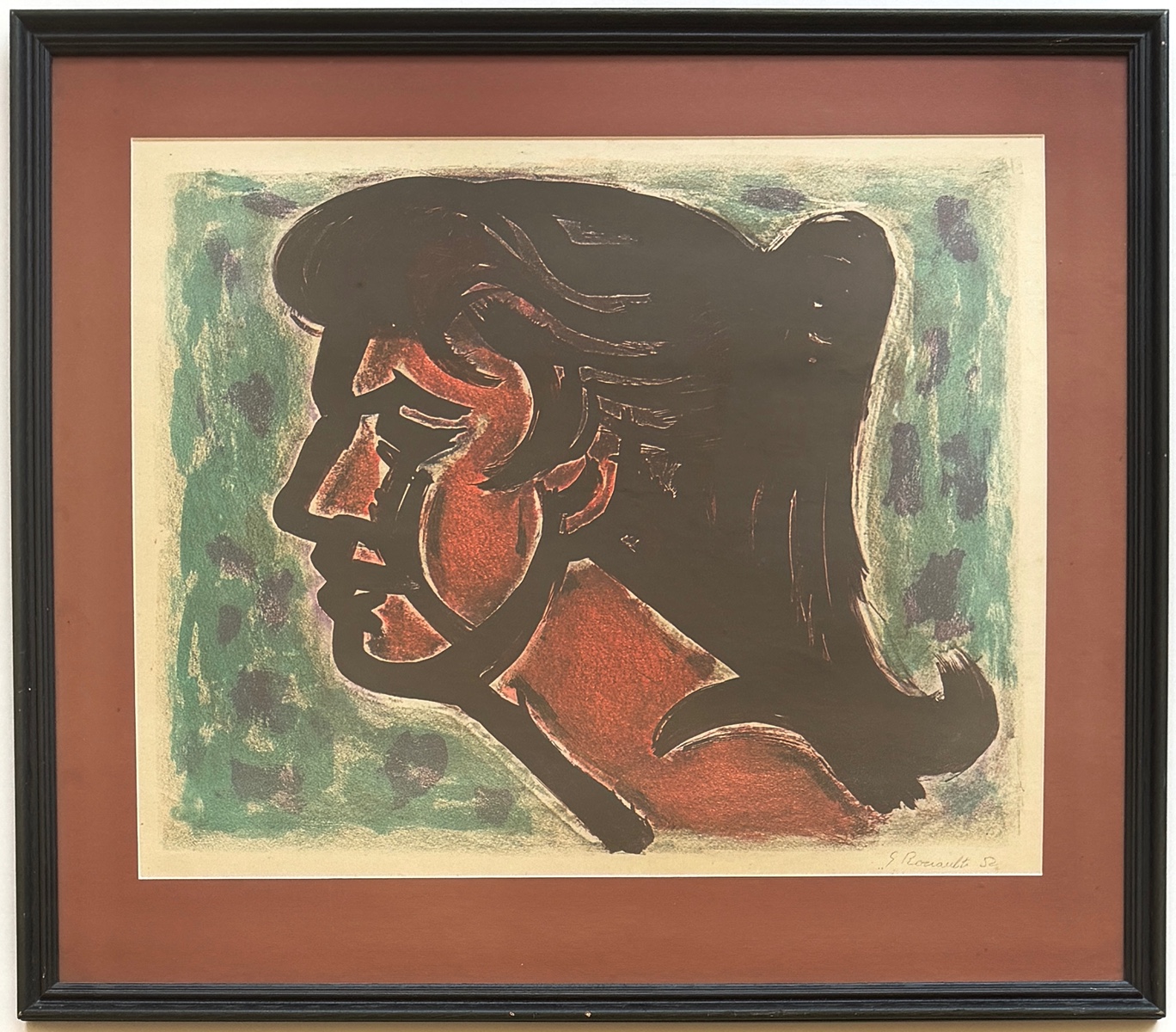 Georges Rouault (1871 - 1958) - Profil ženy (1952)
