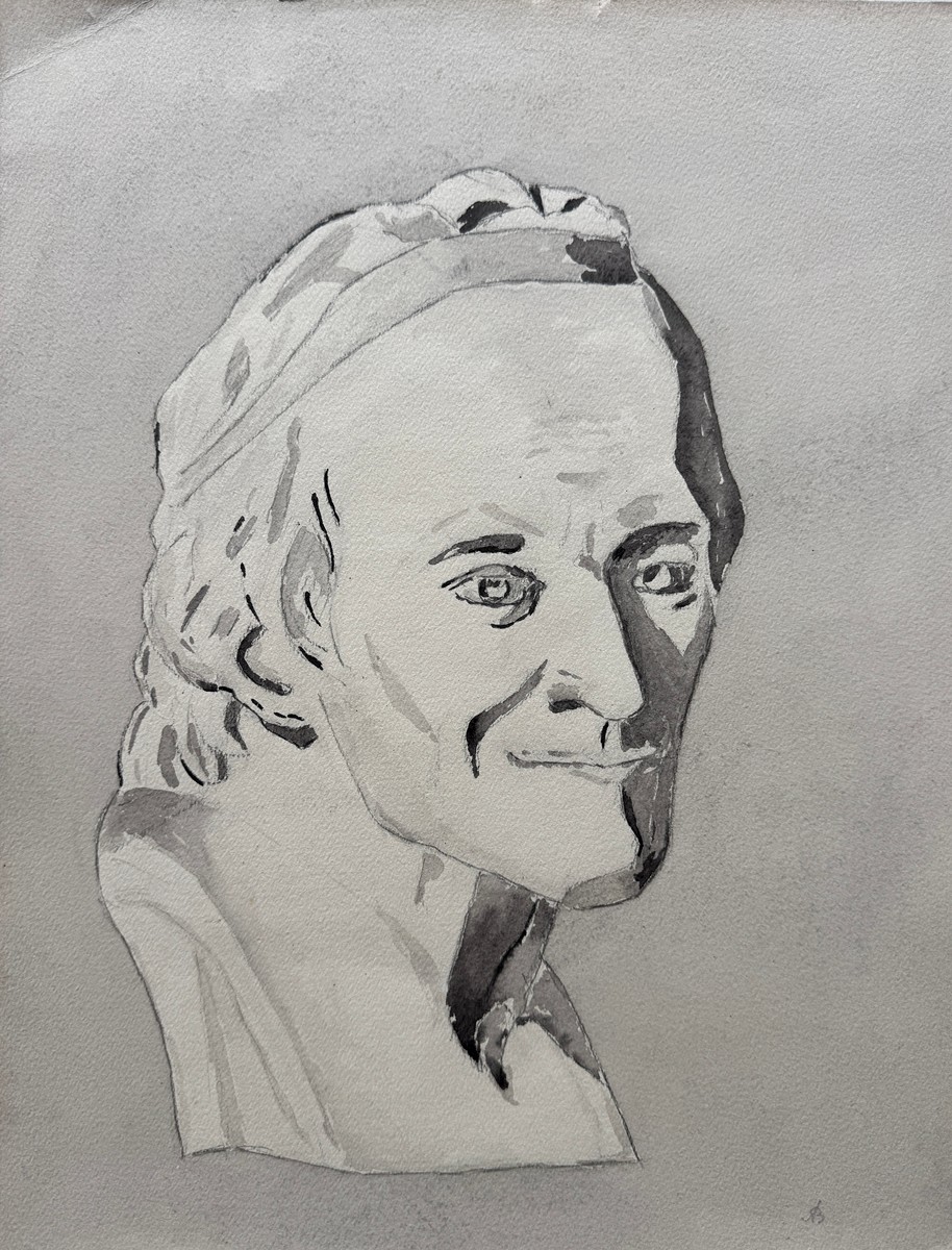 Alois Bílek (1887 - 1961) - Portrétní busta (Voltaire)
