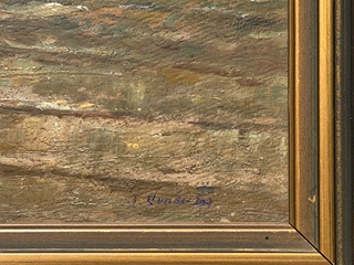 Josef Svoboda (1901 - 1945) - Přímořská krajina s rybářskými čluny